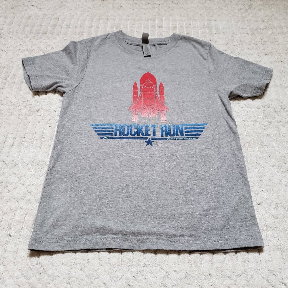 Rocket Run 2022 – Oakdale School Foundation T‑Shirt – Size Small - Picture 2 of 16